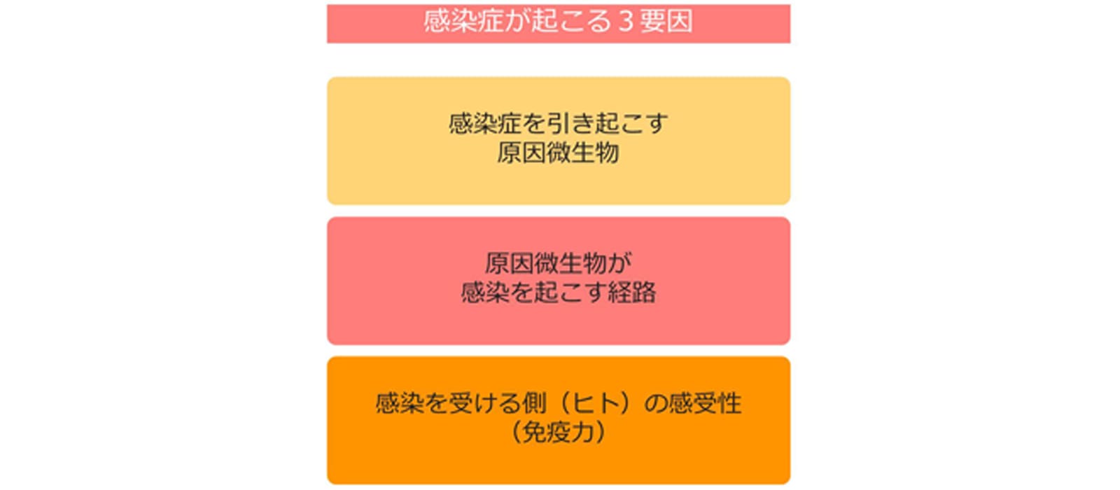 感染症が起こる3要因